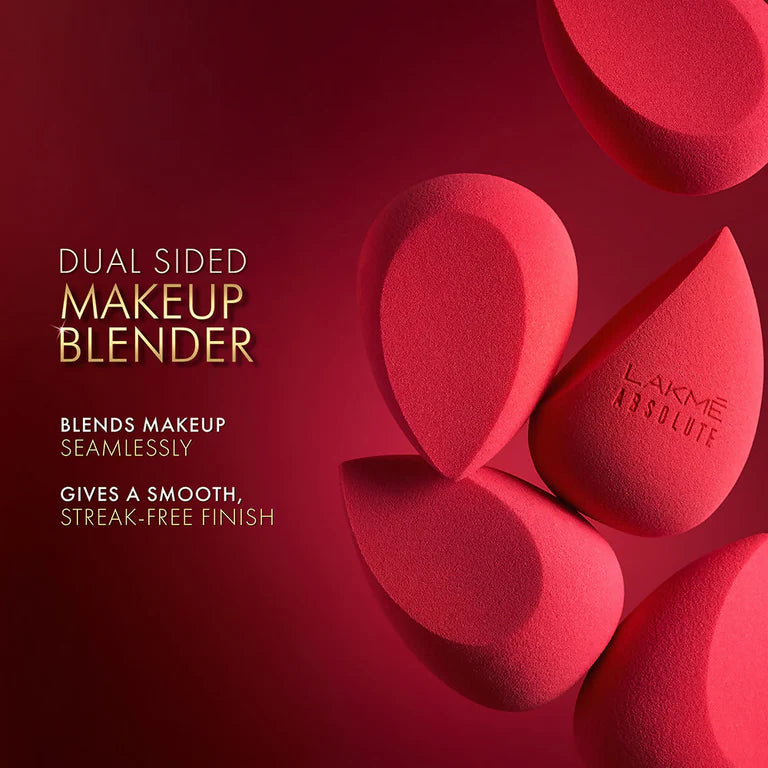 Lakme Absolute Makeup Master Tools - Dual Ended Sided Beauty Blender