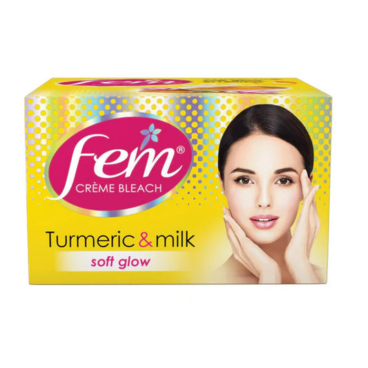 Fem Fairness (Turmeric&Milk) Creme Bleach - 24 gm