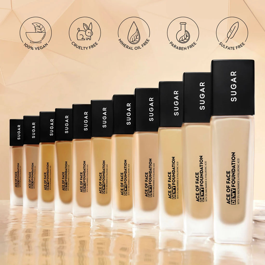 Sugar Ace Of Face Dewy Foundation - 10 Latte - 30 ml