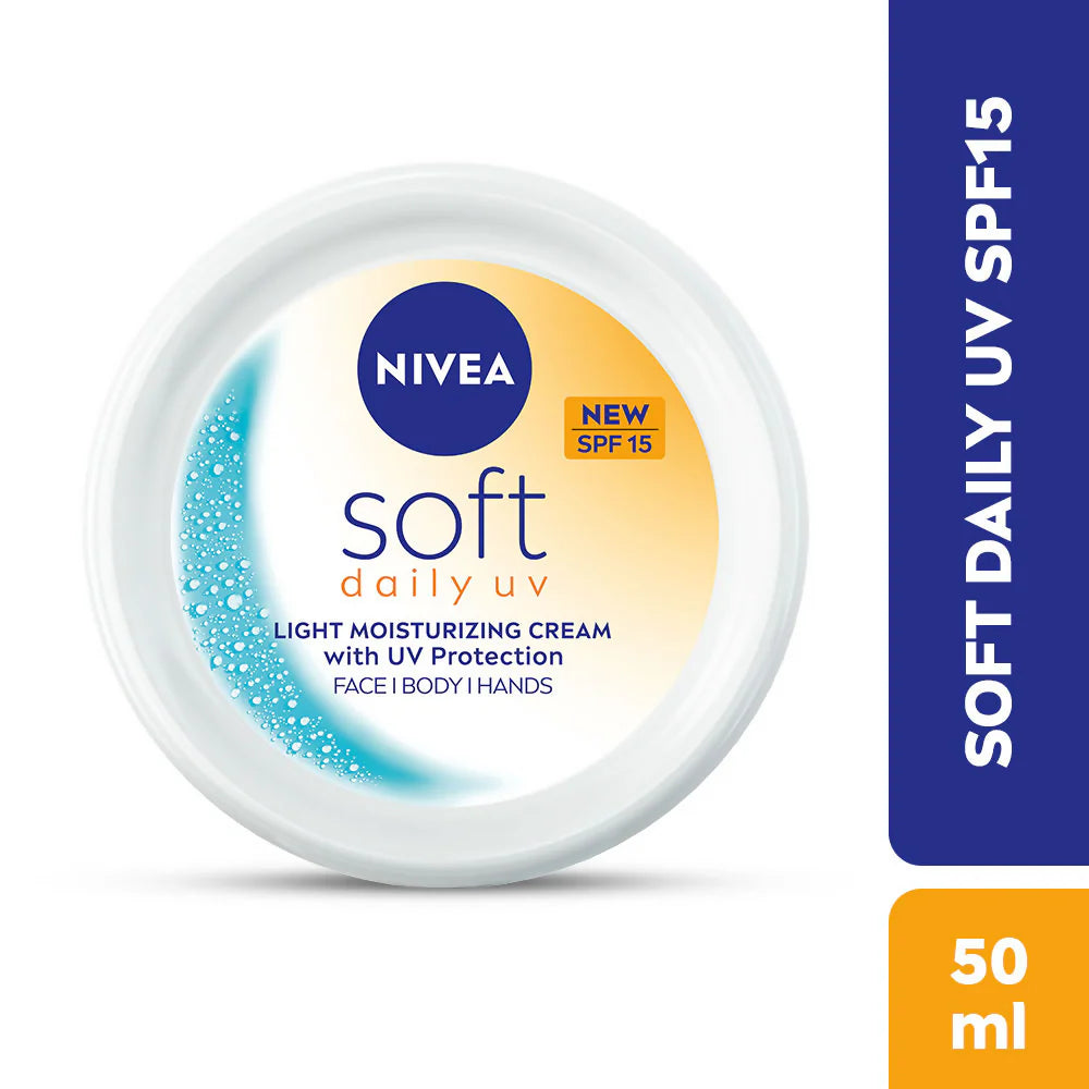 Nivea Soft Daily UV Light Moisturising Cream - 50 ml
