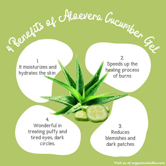 Organicos Aloevera Cucumber Gel - 150 gm
