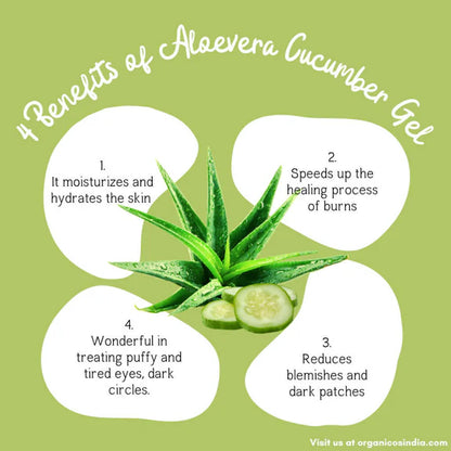 Organicos Aloevera Cucumber Gel - 150 gm