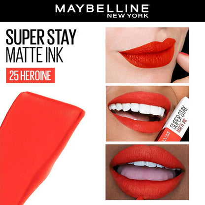 Maybelline New York Super Stay Matte Ink Liquid Lipstick - 25 Heroine - 5 ml