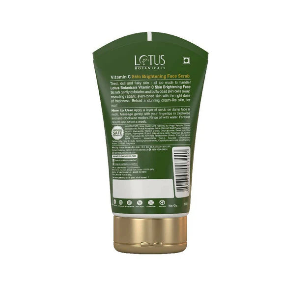 Lotus Botanicals Vitamin C Skin Brightening Face Scrub - 100 gm