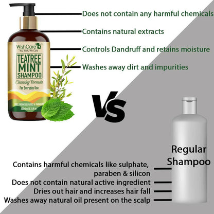 Wishcare Tea Tree Mint Shampoo - 300 ml