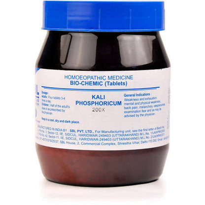 SBL Homeopathy Kali Phosphoricum Biochemic Tablets -3X