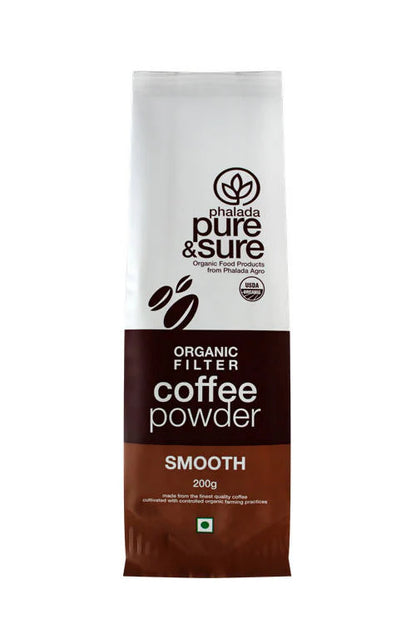 Pure & Sure Organic Filter Coffee Powder - Smooth - 200 gm