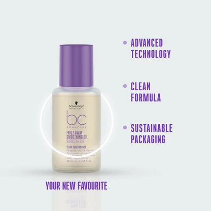 Schwarzkopf Professional Bonacure Frizz Away Smoothing Oil with Babassu Oil - 50 ml