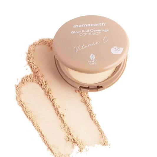 Mamaearth Glow Full Coverage Compact With SPF 30 - Ivory Glow