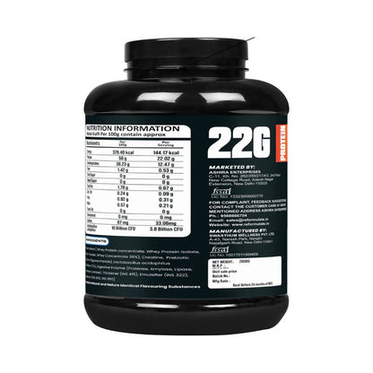Reformulate Fusion Whey Protein With Pre & Pro Biotics I Muscle Growth I 58G Protein | 379 Kcal Energy - Malai Kulfi - 2 kg