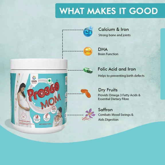 Pro360 MOM Maternal Nutrition Protein Powder For Pregnant Women - 250 gm