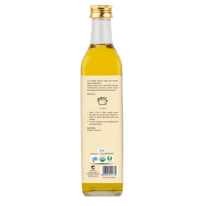 Praakritik Organic Peanut Oil - 500 ml