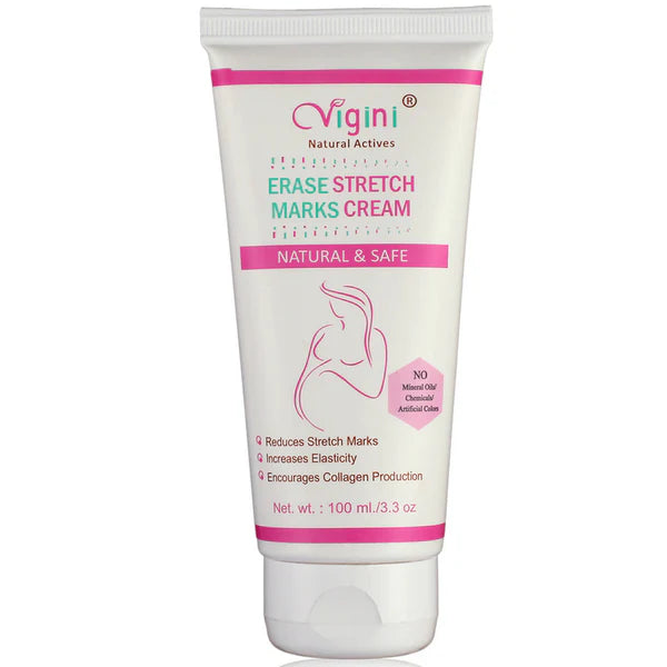 Vigini Natural Actives Stretch Marks Scars Removal Oil Cream - 100 gm