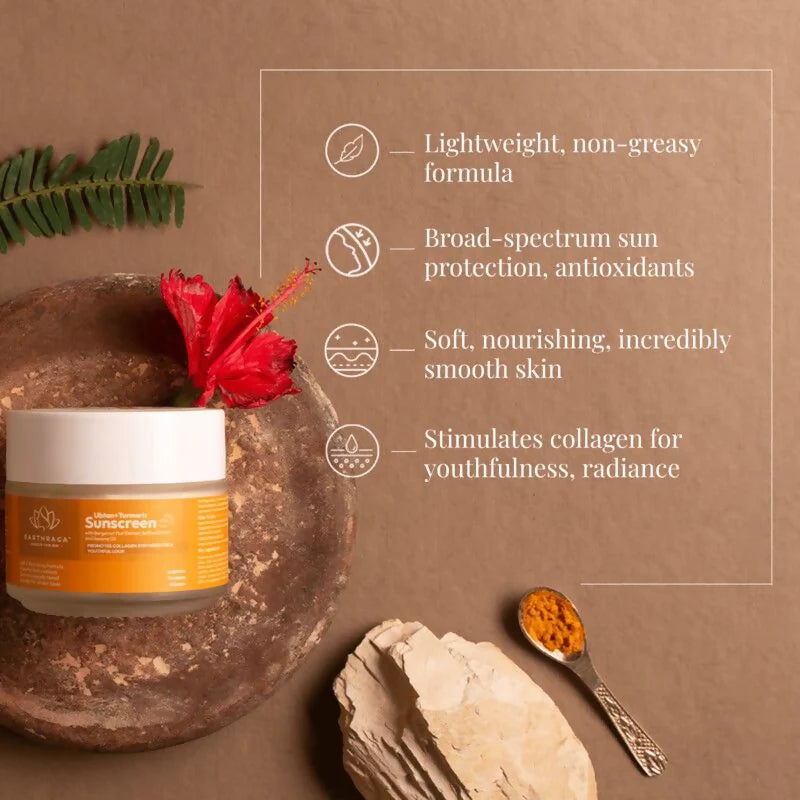 Earthraga Ubtan + Turmeric SPF 50 Matte Sunscreen - 100 ml