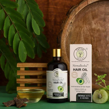 Tatvik Ayurveda Nirmalkesha Hair Oil (Henna With 8-Herbs) - 100 ml
