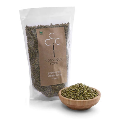 Conscious Food Green Gram (Whole Mung) - 500 gm