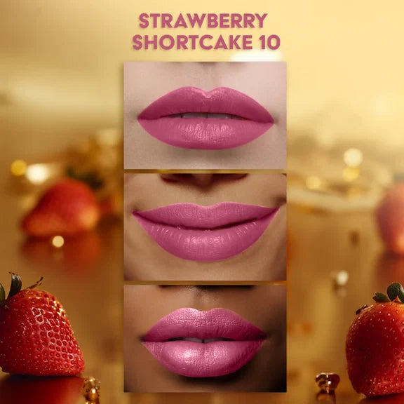 Faces Canada Comfy Matte Velvet Touch Lipstick - Strawberry Shortcake 10 - 4.2 gm