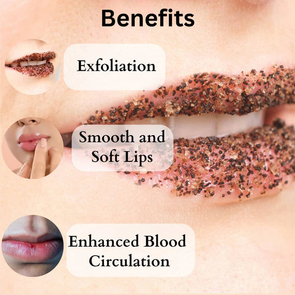 Dermistry Coffee Scrub & Strawberry Cocoa Butter Nourishing Lip Balm - combo