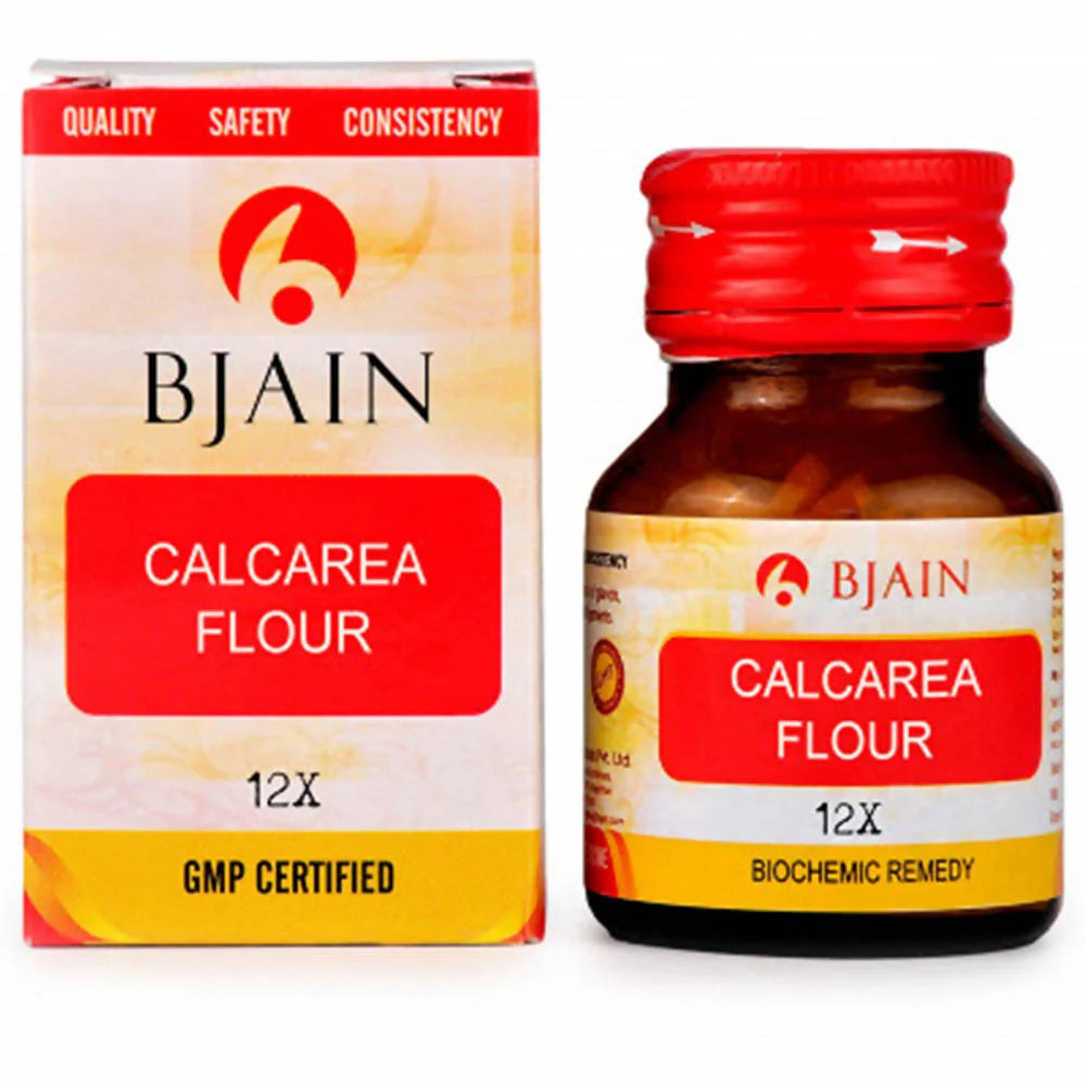 Bjain Homeopathy Calcarea Fluorica (Flour) Biochemic Tablet -3X - 25 gm