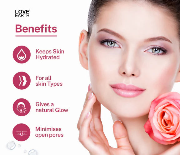 Love Earth Rose Water - Face Mist - 100 ml