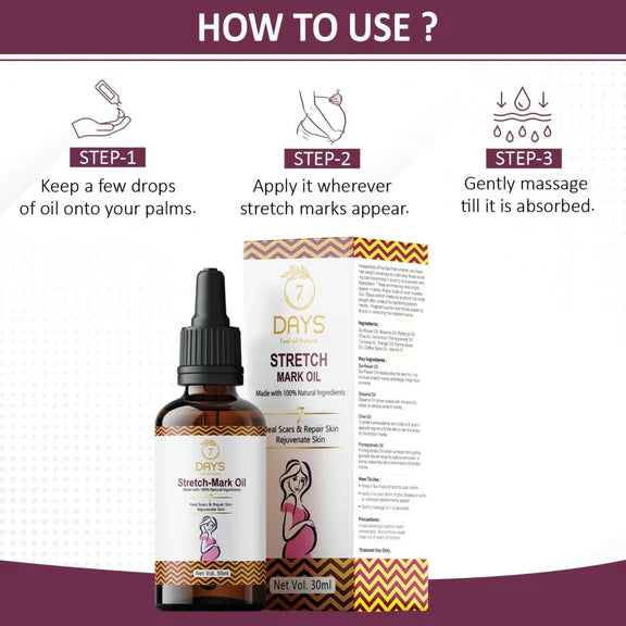7 Days Stretch Mark Oil - 30 ml