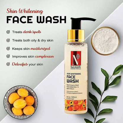 NutriGlow Advanced Organics Skin Whitening Face Wash - 100 ml