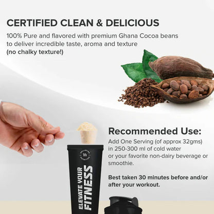 Wellbeing Nutrition Superfood Plant Protein-Dark Chocolate Hazelnut - 500 gm