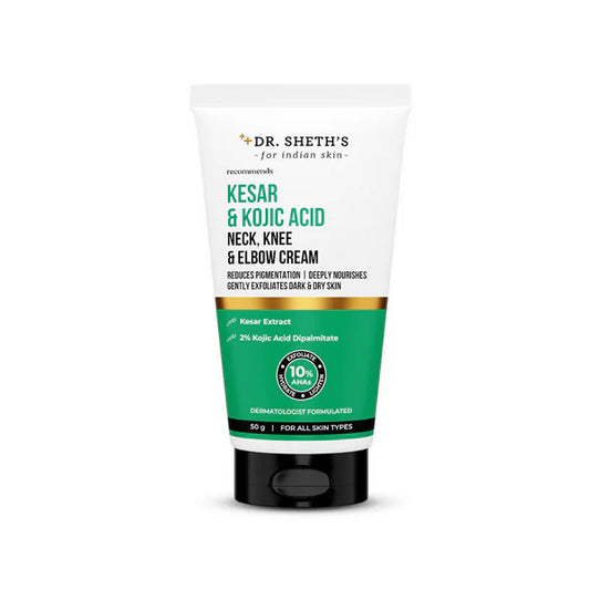 Dr. Sheth's Kesar & Kojic Acid Neck Knee & Elbow Cream - 50 gm