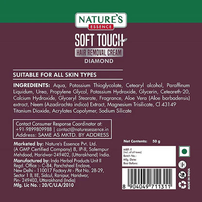 Nature's Essence Soft Touch Diamond Hair Removal Cream - 30 gm
