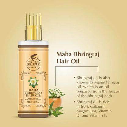 Skiura Nature Maha Bhringraj Hair Oil - 100 ml