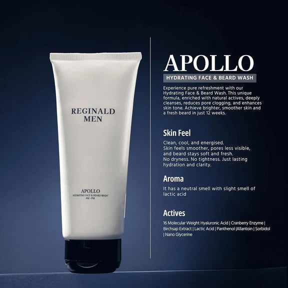 Reginald Men Complete Care Kit (Face wash, Moisturiser, Sunscreen, Serum, Lip Balm) - Combo