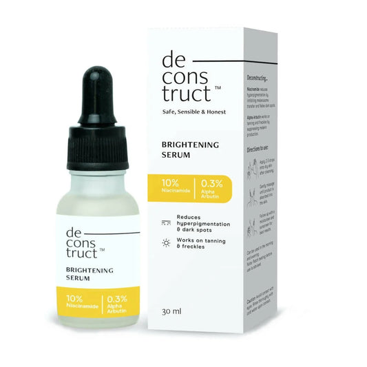 Deconstruct Brightening Serum 10% Niacinamide + 0.3% Alpha Arbutin Face Serum for Pigmentation & Dark Spots