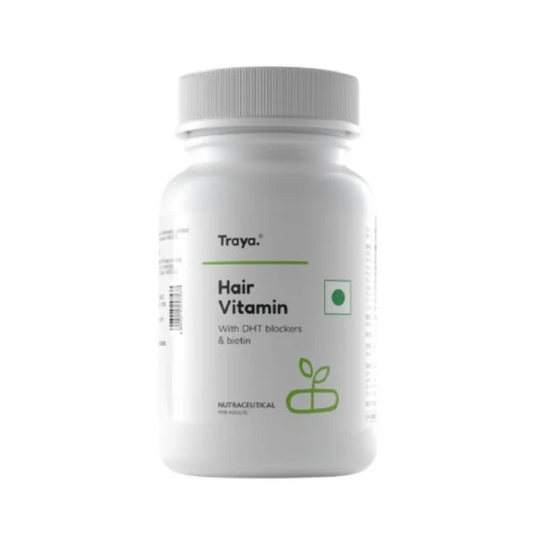 Traya Hair Vitamins with Biotin and Bhringraj Capsules - 30 caps