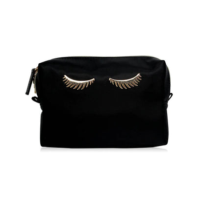 Colorbar Pouch Lips & Lashes Box Pouch (Set Of Two) - Black - Combo
