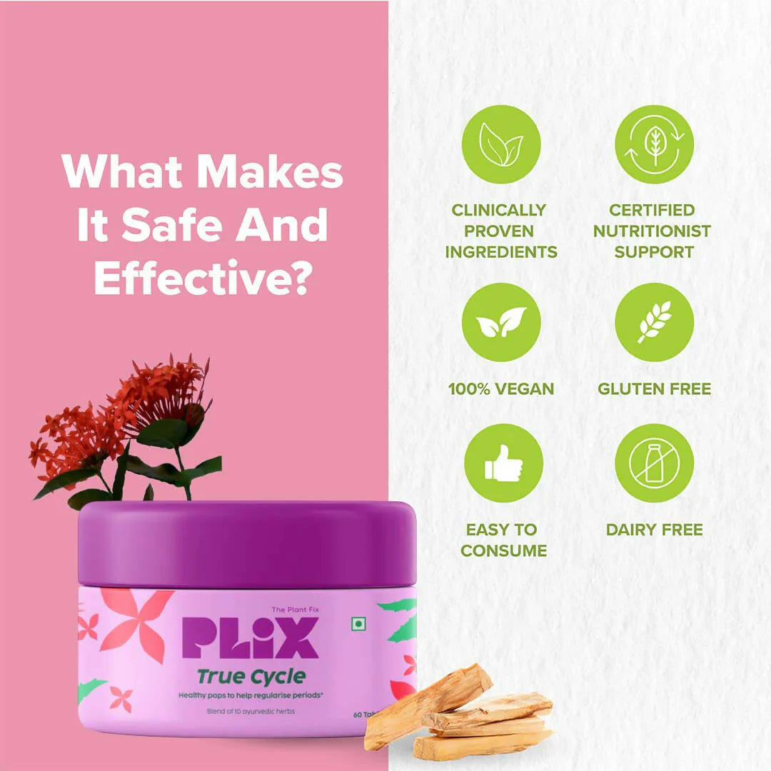 PLIX The Plant Fix Women's True Cycle Tablets
