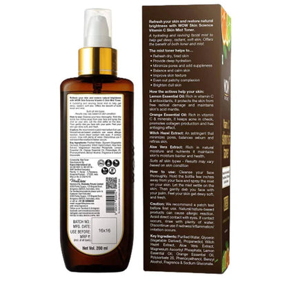 Wow Skin Science Vitamin C Skin Mist Toner - 200 ml