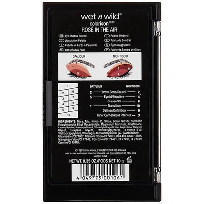 Wet n Wild Color Icon Eyeshadow 10 Pan Palette - Rose In The Air - 10 gm