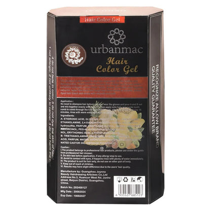 Urbanmac Fruit Vinegar Gel Hair Color Natural Hair Color Dye For Black - 500 ml - Pack of 2