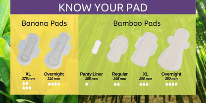 Saathi Overnight Banana Fiber Sanitary Napkins - 8 Pads