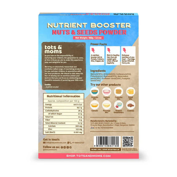 Tots and Moms Nutrient Booster Nuts & Seeds Powder - 100 gm