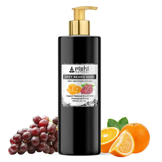Rishi Natural Anti Grey Beard Wash Restore Natural Beard Color - 120 ml