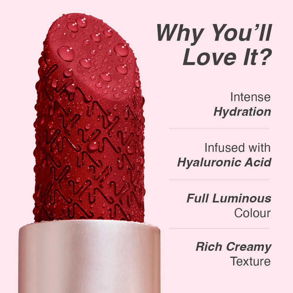 Kay Beauty Hydra Crème Hydrating Full Coverage Lipstick with Hyaluronic Acid- Sage