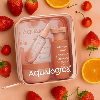 Aqualogica Refresh+ Sweet Summer Kiss Body Care Set Kit - combo