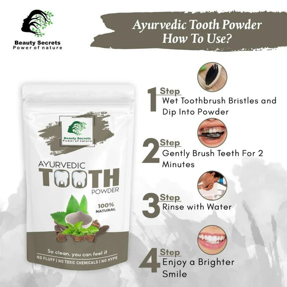 Beauty Secrets Ayurvedic Tooth Powder - 50 gm