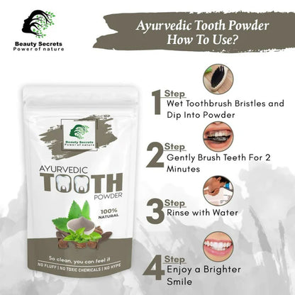 Beauty Secrets Ayurvedic Tooth Powder - 50 gm