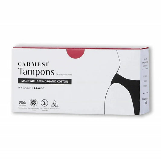 Carmesi 100% Organic Cotton Tampons - 16 Regular