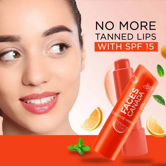 Faces Canada Vitamin C Lip Balm - Orange Mint - 4.8 gm