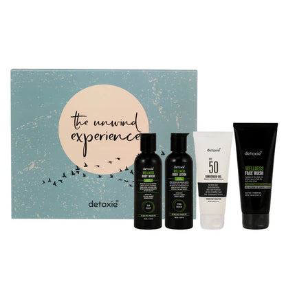 Detoxie Wellness The Unwind Experience Unisex Daily Urban Skin Protection & Care Kit - Kit