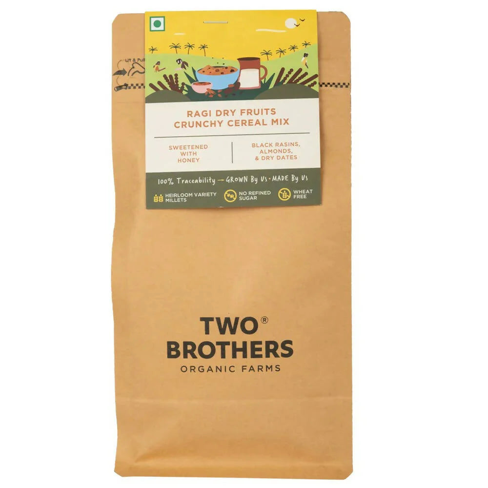 Two Brothers Organic Farms Ragi Almond Crunchy Cereal Mix