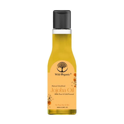 Wild Organic Cold Pressed Unrefined Jojoba Oil - 100 ml